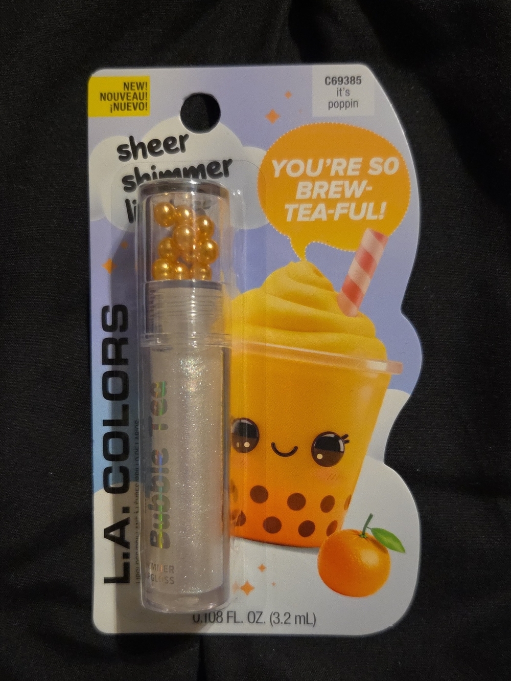 L.A. Colors Sheer Shimmer Lip Gloss - It's poppin'